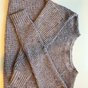 Purple ripped sweater